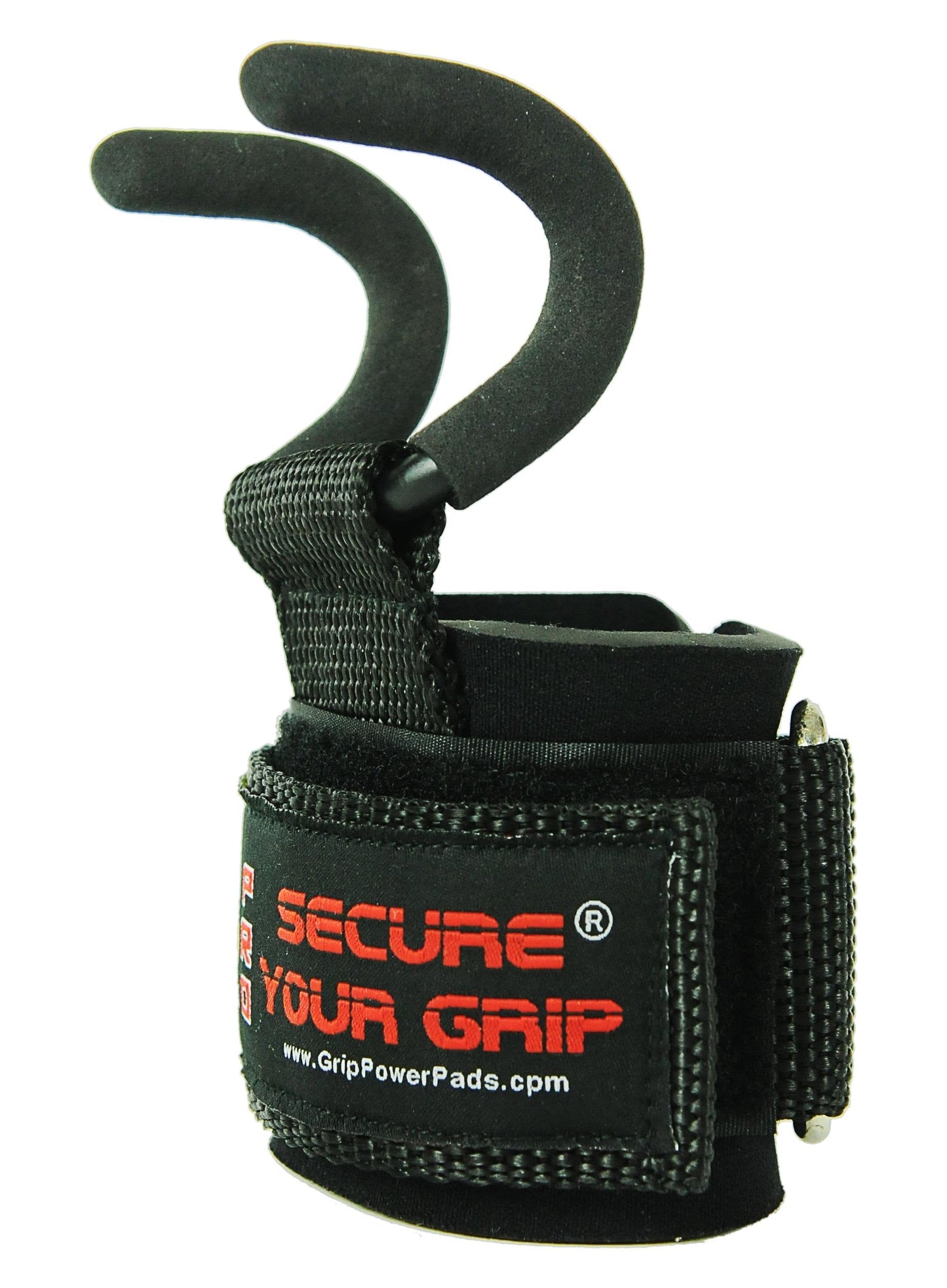 Weight Lifting Hooks with Wrist Wraps, Heavy-Duty Power Grips for Training, Deadlifts & Pull-Ups, Gym Strength Lifting Straps (Set of 2)