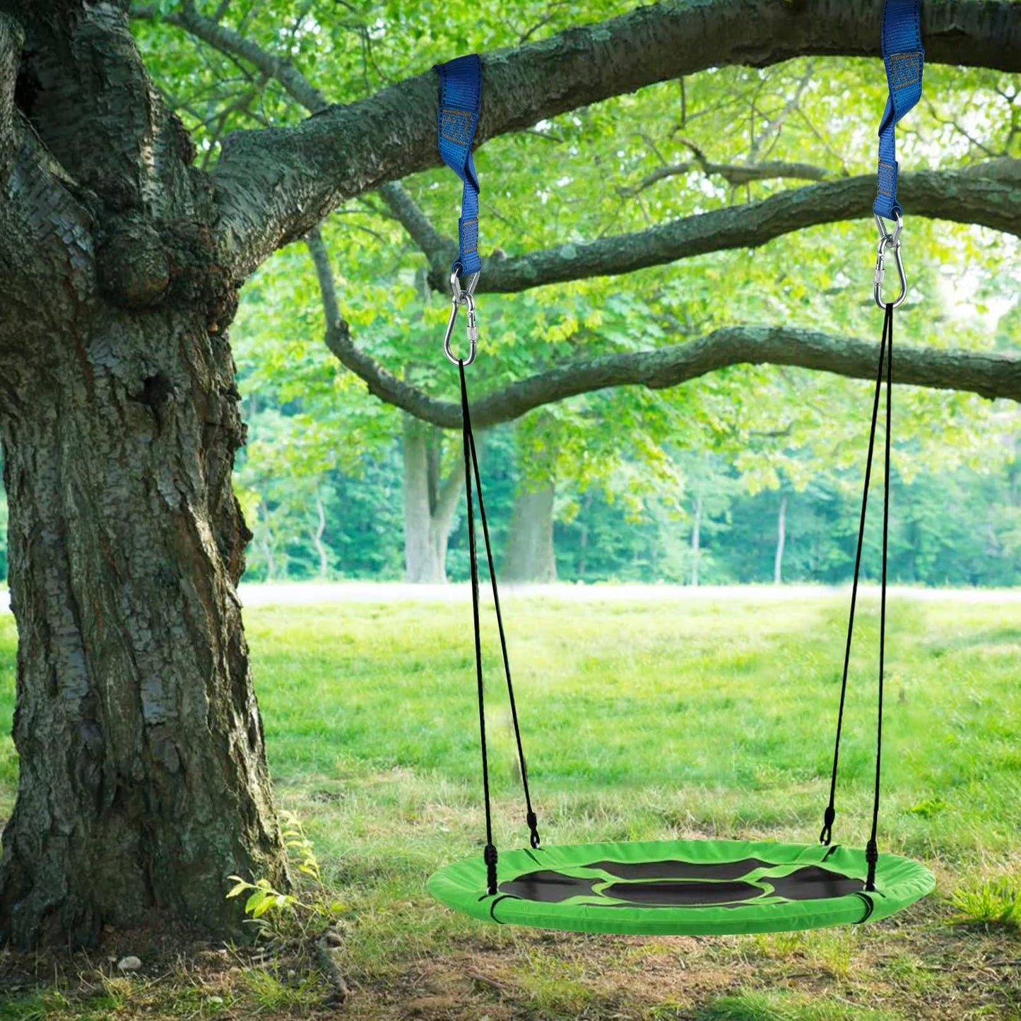Luwint Heavy Duty Hanging Strap, 18'' Hang Strap for Hammock Tree Swing, Home Gym Pulley Cable Attachments, Dumbbell Dip Loading Tie Down Strap