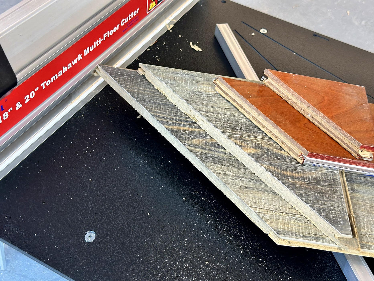 18" Heavy Duty Pro Laminate & Vinyl Floor Cutter, Professional Grade, Versatile, Strong, Full cuts up to 18" Wide and 11/16" (17mm) Thick and Watch The Demo!