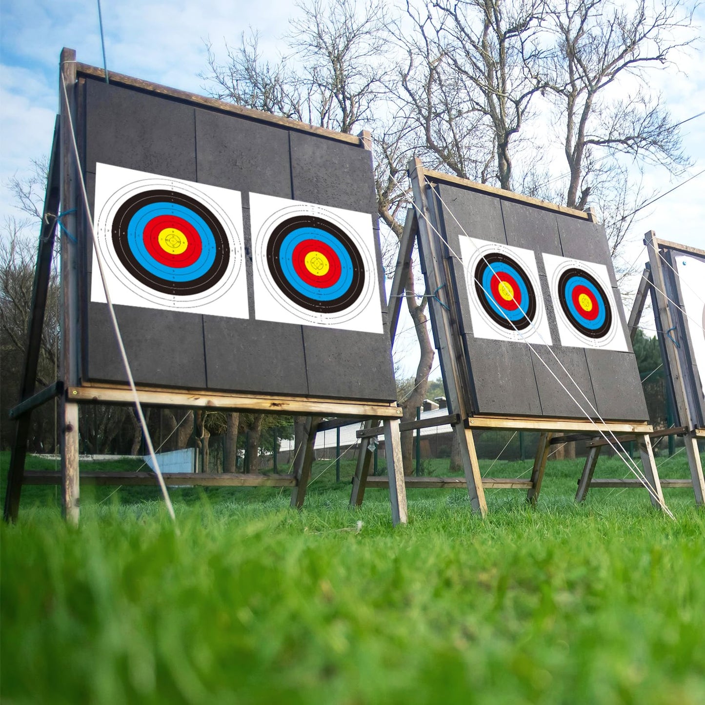 20pcs Archery Targets Paper,Bow and Arrow Target for Hunting Backyard,Standard Archery 10 Rings Competitive Target Faces for Archery Target Practice Accessories