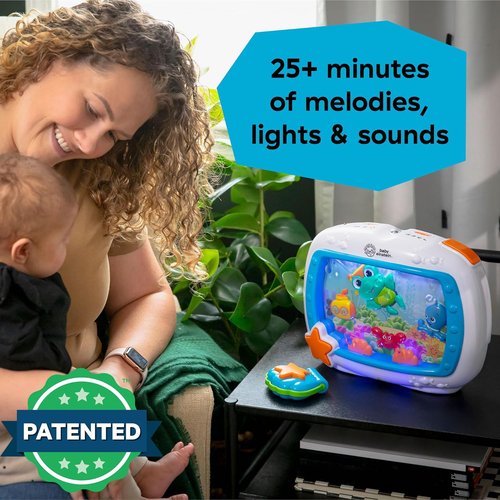 Baby Einstein Sea Dreams Soother - Musical Crib Toy & Sound Machine for Newborns | Calming Night Light