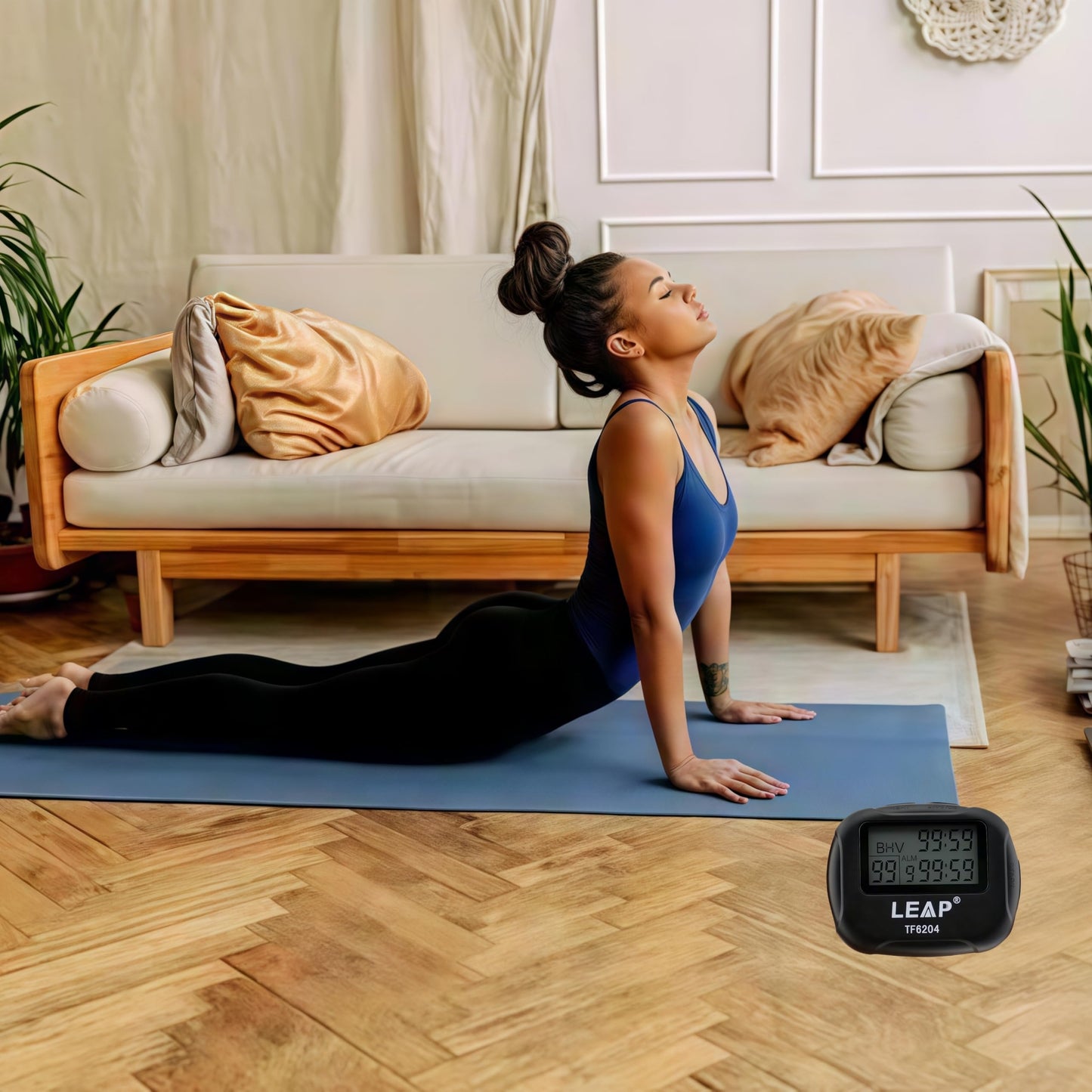 Biscount LCD Digital Large Display Alarm Interval Timer TF6204 Trainning Running Yoga Weight Lifting Running Stopwatch Sports Timer