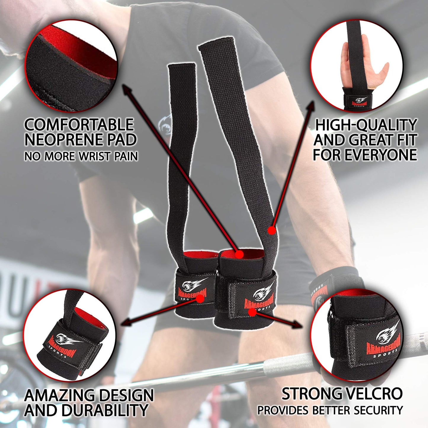 Premium Lifting Straps, Wrist Straps Gym, Wrist Straps for Weightlifting, Gym Straps Weight Lifting, Weight Lifting Wrist Wraps, Deadlift Straps, Lifting Straps Gym, Weightlifting Straps to Improve Grip