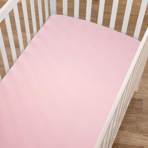 American Baby Company Fitted Crib Sheets - Soft 100% Cotton Jersey, 28" x 52", Pink, Breathable Design
