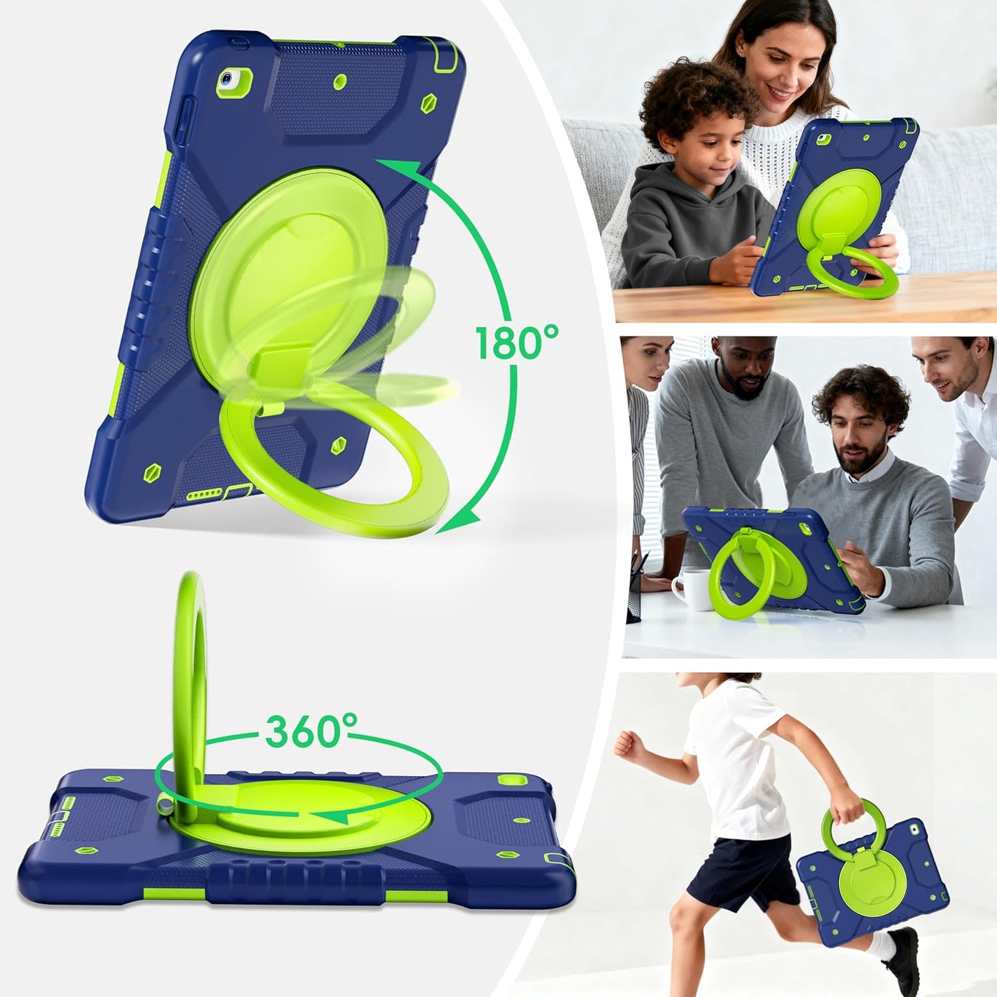 Andnary 9th/8th/7th 10.2 inch, Protector/360 2021/2020/2019 Case for iPad Generation Shockproof Cover with Screen