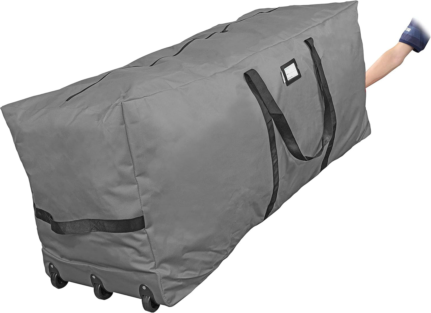 ProPik Christmas Tree Storage Bag - Extra Large Heavy Duty 9 Ft Capacity | 3 Wheels & Handles | 600D Oxford (Gray)