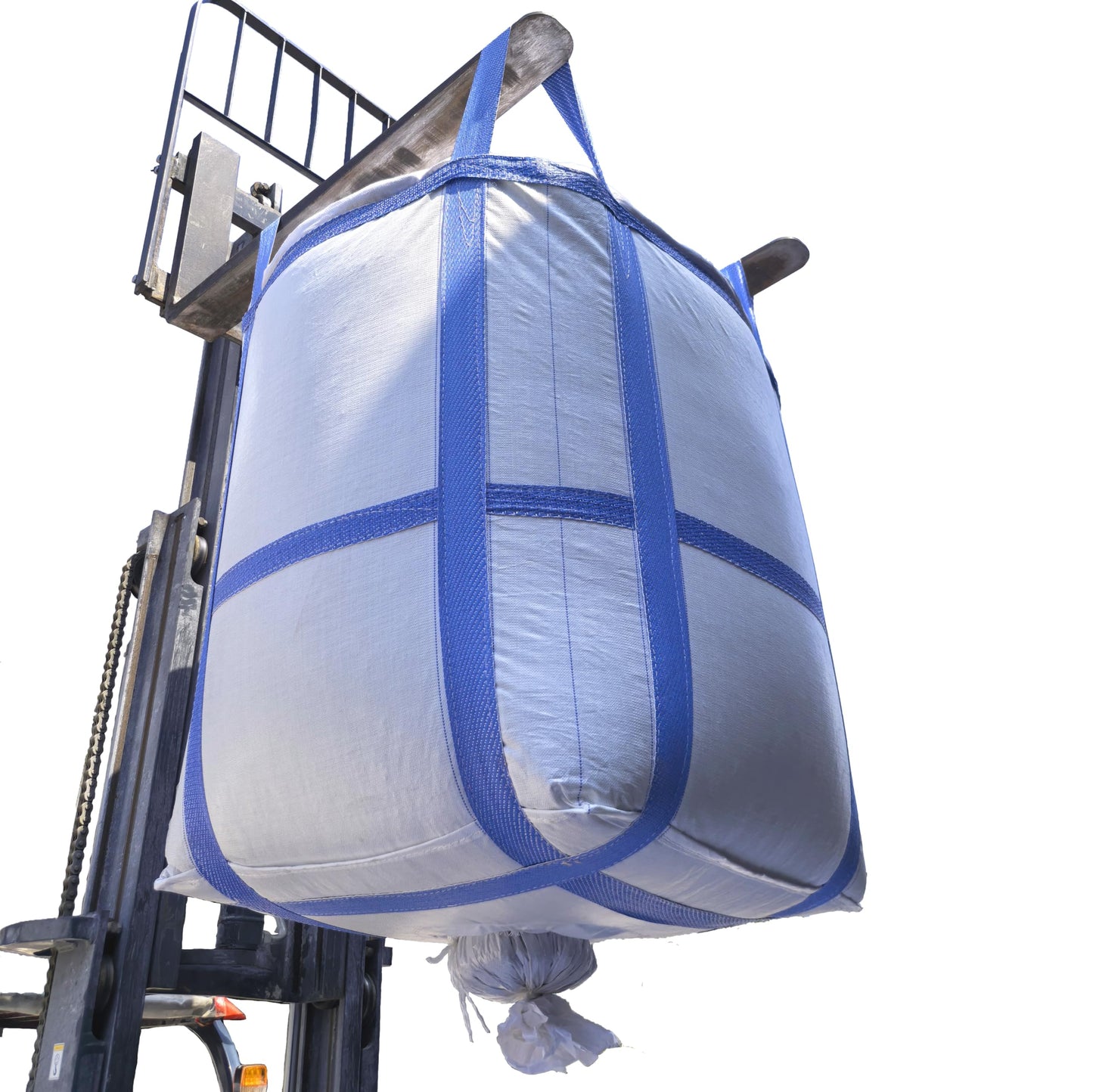 8Pack Aolikebao FIBC Bulk Bag,2 Ton Bag,35.4"L x 35.4"W x 43.3"H,4400lbs SWL Safty Factor 3:1,Woven Polypropylene Bags,Duffle Top #-Shaped Spout Bottom