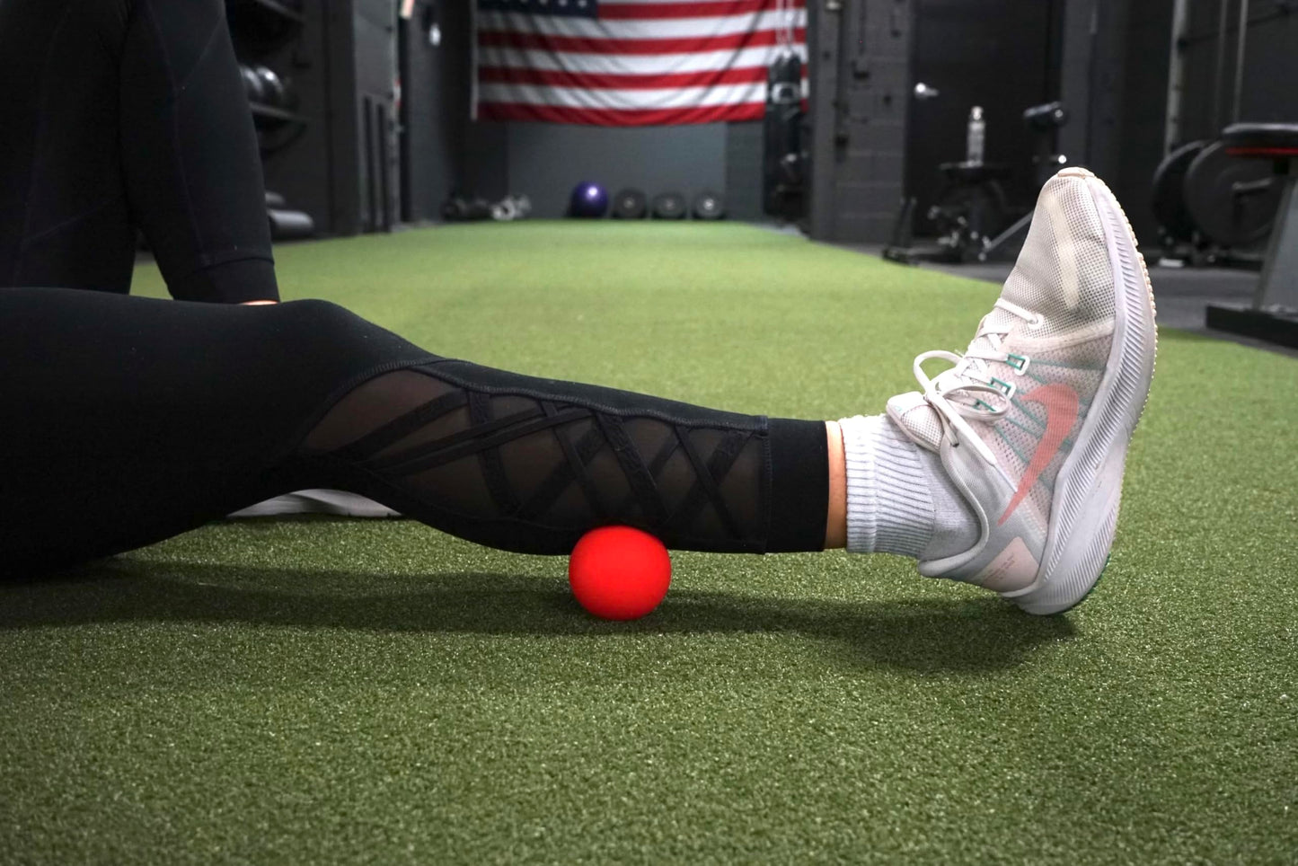 GolgiStim Lacrosse Massage Balls for Trigger Point Therapy, Muscle Knots, Yoga, Myofascial Release - Contains Pair of 2 Balls and Mesh Carrying Bag (Red and Blue)