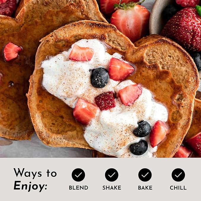 JUST INGREDIENTS Vanilla Bean Protein Powder ??20-Serving Blend with 100% Grass-Fed Whey & Organic Plant Proteins ??Real Vanilla Bean & Cinnamon ??Supports Muscle Recovery, Energy*