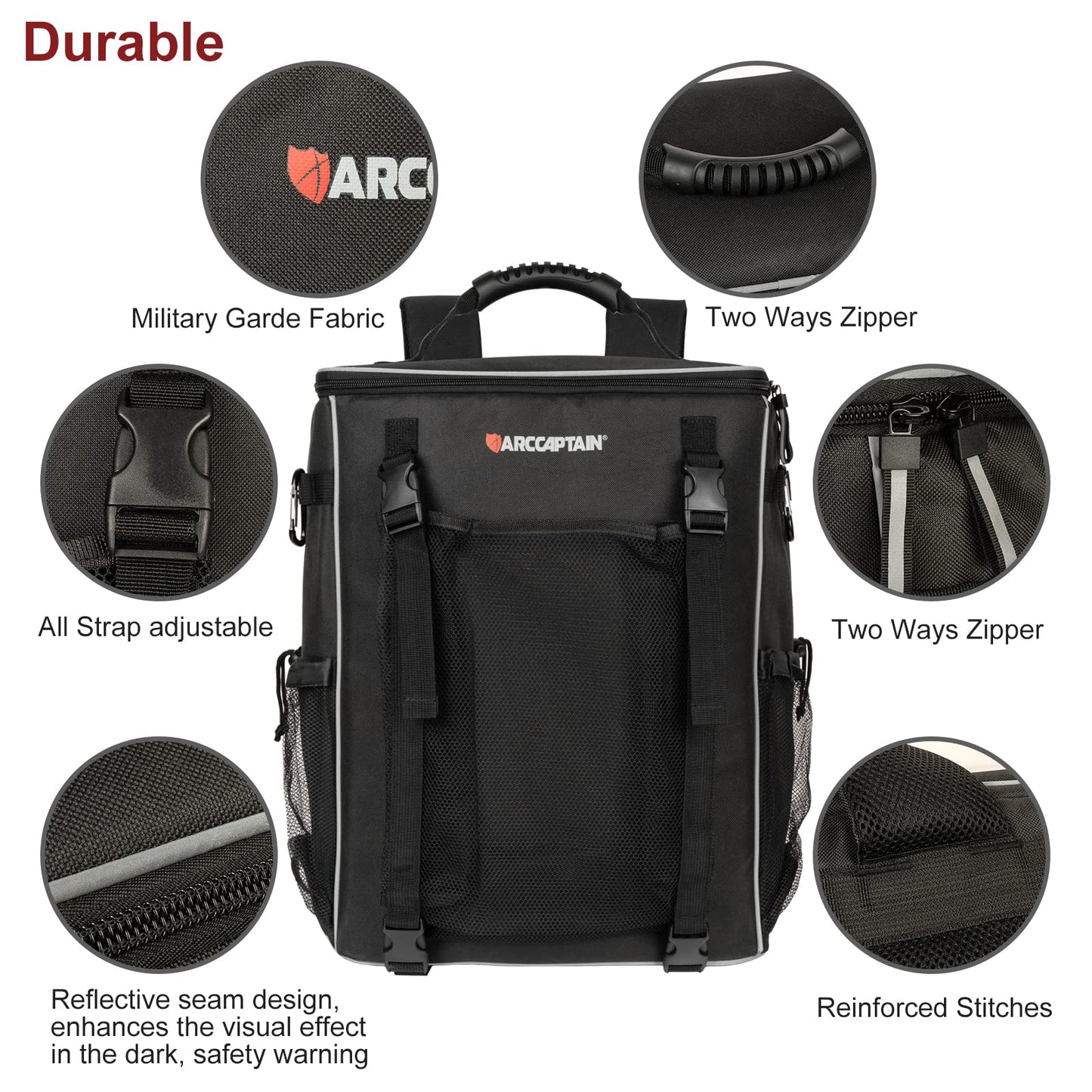ARCCAPTAIN Stick Welder 200A & Welding Helmet Backpack