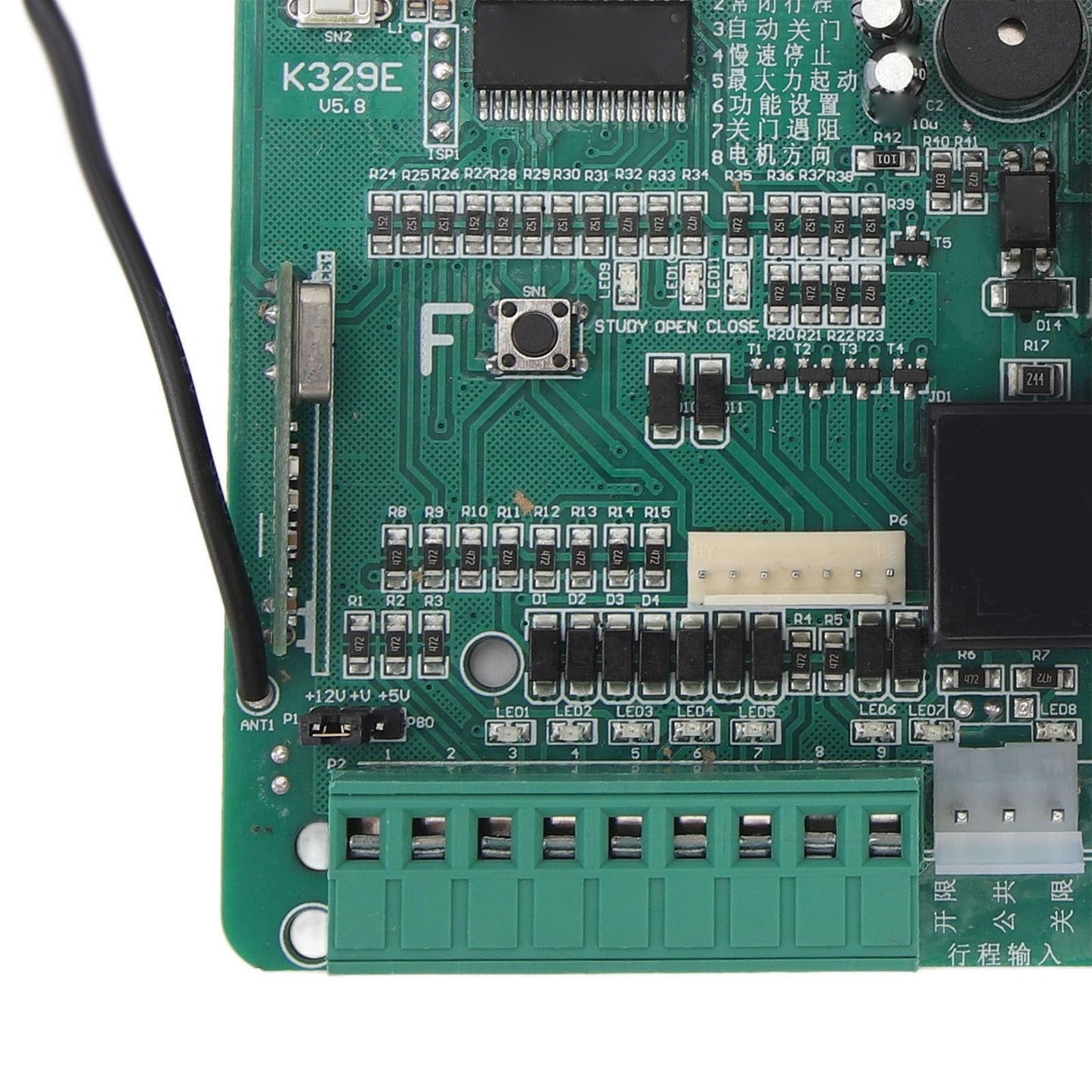 Control Board for Sliding Gate Opener Security Electronic Main Replacement Circuit Control Board with LED Indicators,Sensitive Sliding Gate Motor Control Board (110V)