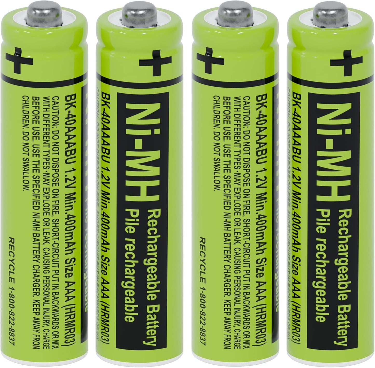 RocketBus 4 BK-40AAABU 1.2V 400mAh Packs BK40AAABU Ni-MH Rechargeable Battery for Panasonic Cordless Phone System
