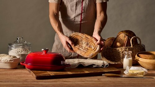 Le Creuset Enameled Cast Iron Oval Bread Oven - 11.5 Inch, Sea Salt | Durable & Stylish Cookware