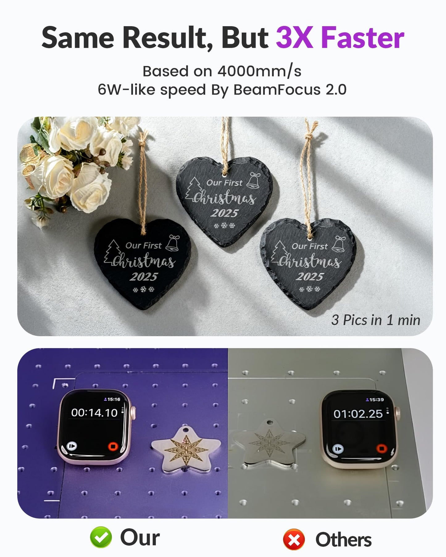 WECREAT Lumos Portable Laser Engraver, 3W IR & 10W Diode, Built-in 50MP Camera, Color Marking on Metal, 4000mm/s Fast, Auto/Manual Focus, Dual Laser Engraver Machine for Jewelry DIY Design Craft Fair
