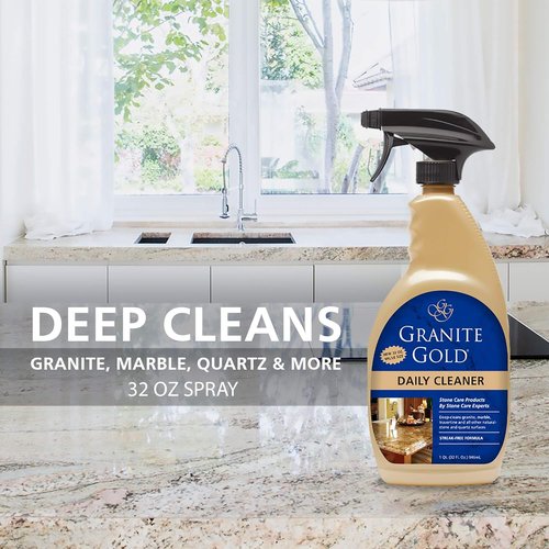 Granite Gold Daily Cleaner - Safe for Granite, Marble & Quartz Surfaces | 32 Ounces