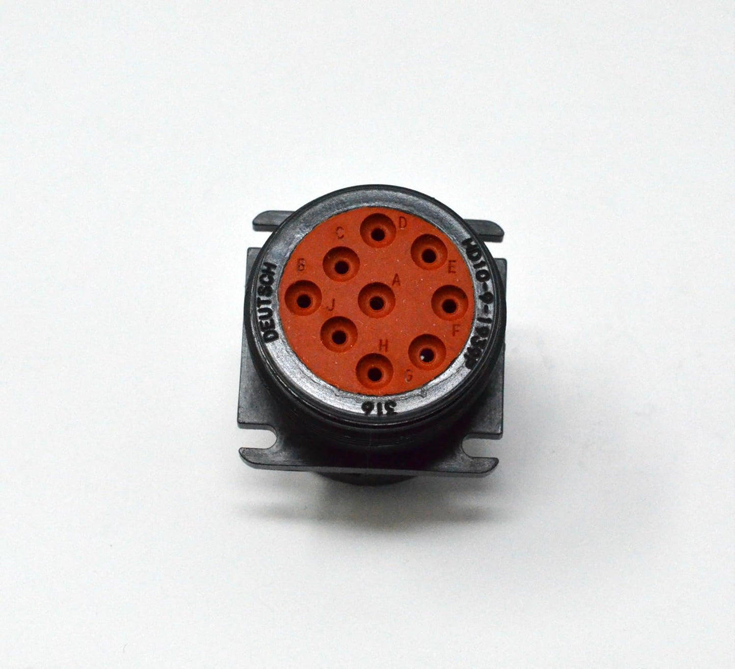 Deutsch HDP10 9-pin J1939 14-16 Male SAE Diagnostic Connector kit, AWG Solid Contacts (Made in USA)