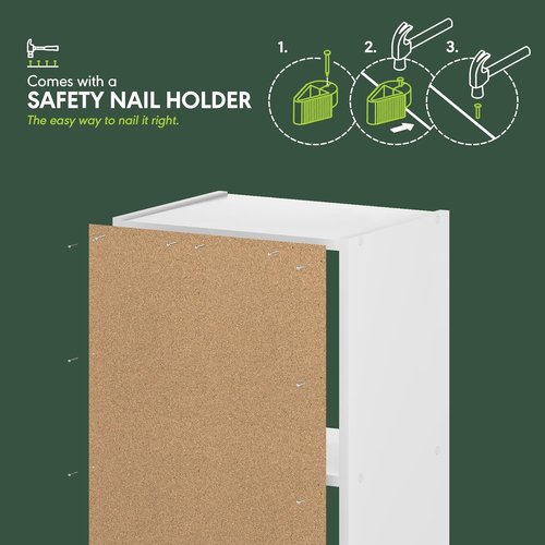 Furinno LUDER Bookshelf - 3-Cube Bookcase with Open Shelves | Easy Assembly, Amber Pine Finish