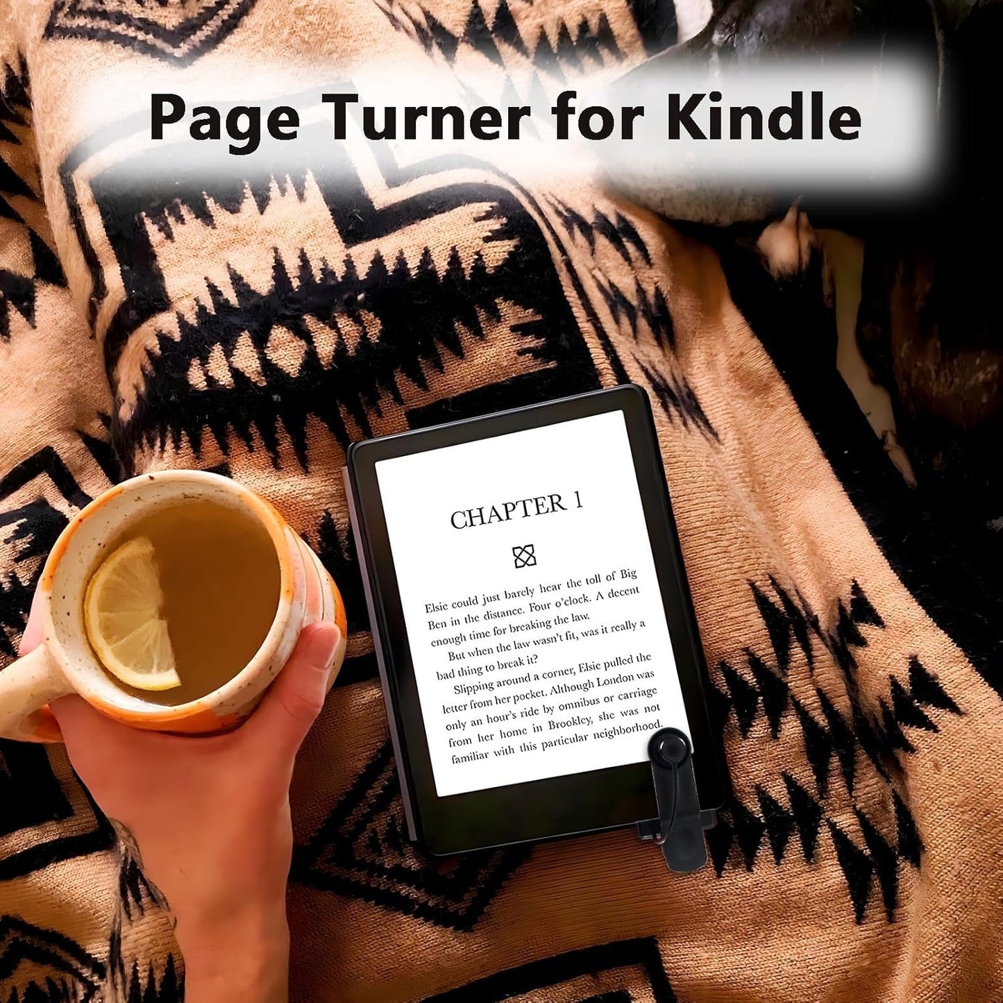 MuagoChic Remote Control Page Turner for Kindle Reading-Remotely Click Page Turner for iPhone.iPad,Taking Photos