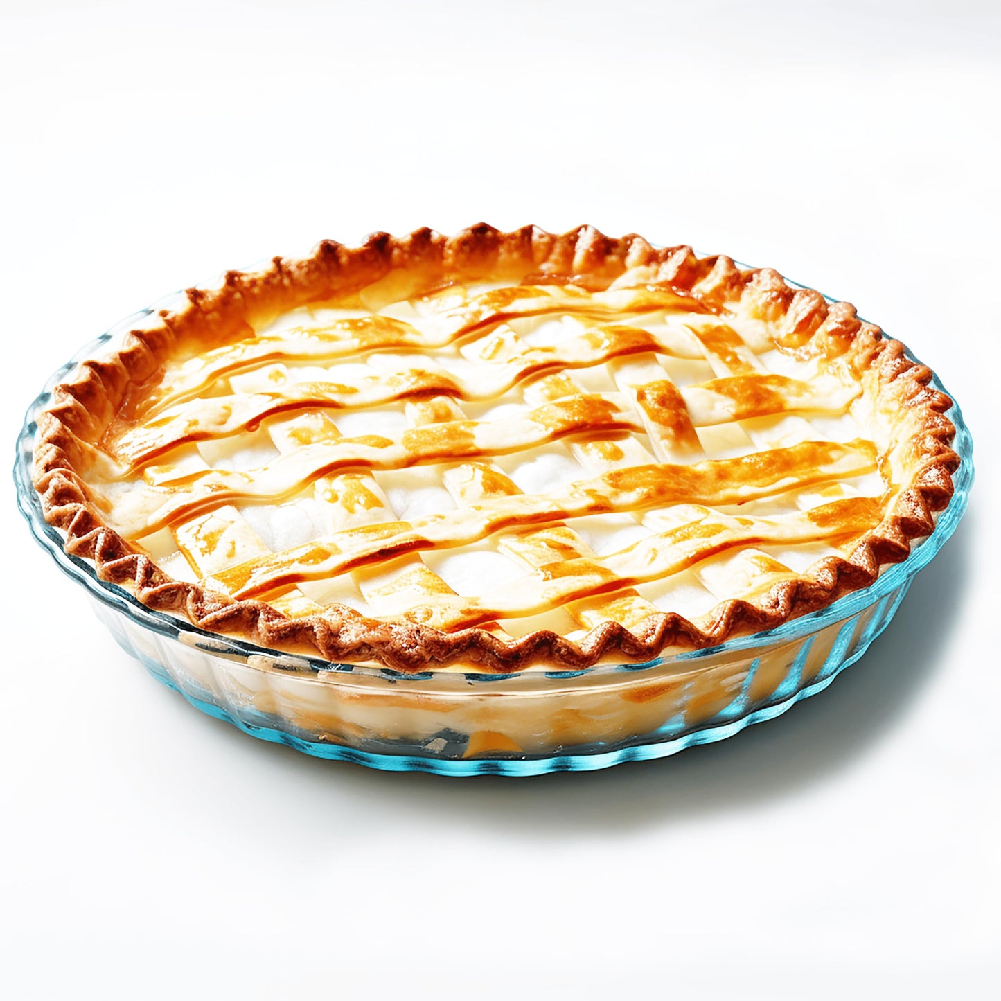 RONDURE Deep Pie Dish for Baking 10-inch Glass Pie Plate Pan Clear - 2.3 Inch Deep - for Oven Baking Crust Quiche and Serving
