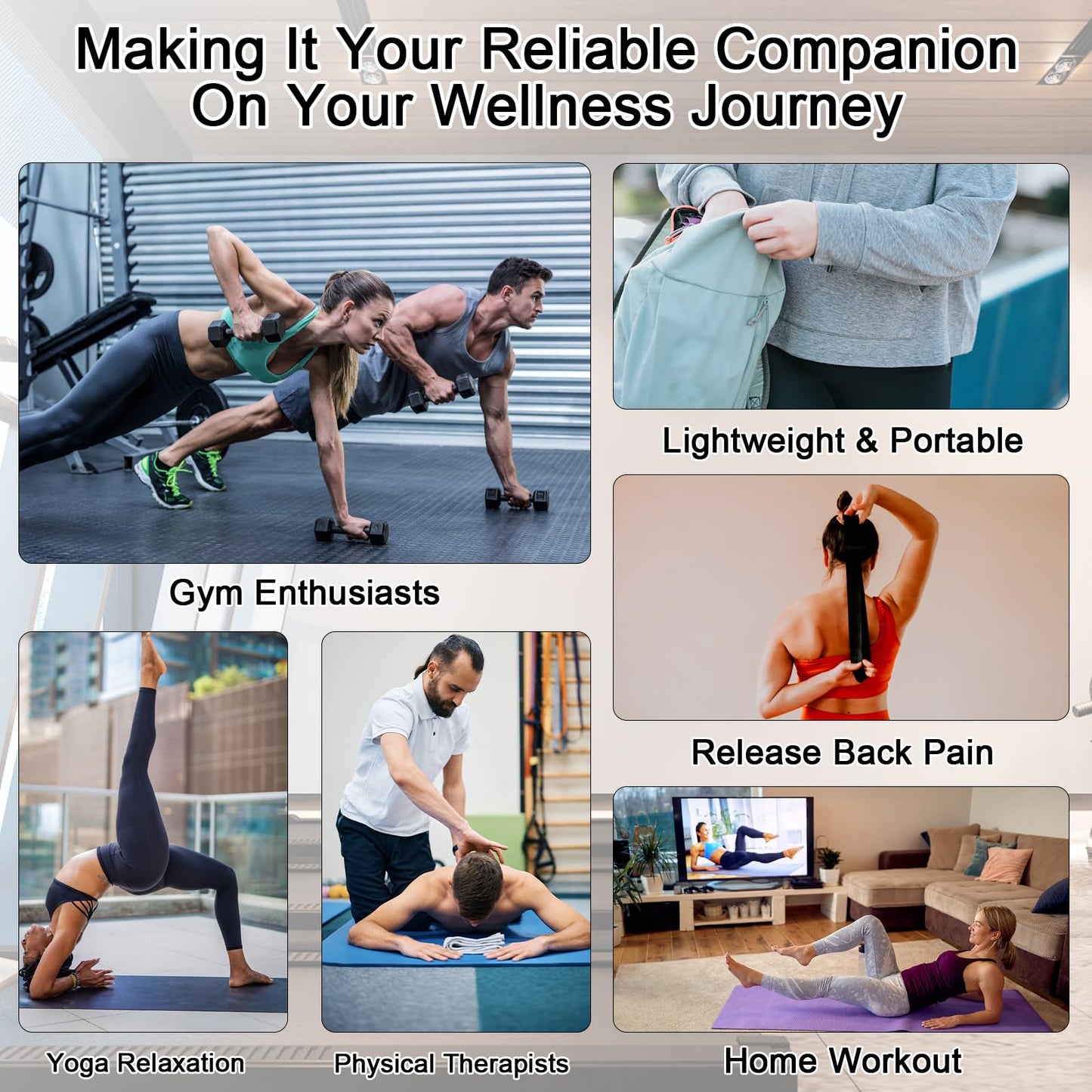 iGreely Premium Muscle Roller the Ultimate Massage Roller Stick 17 Inches Recommended By Physical Therapists Promotes Recovery Fast Relief for Cramps Soreness Tight Muscles-White