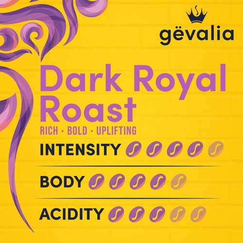 Gevalia Dark Royal Roast Dark Roast K‐Cup Coffee Pods, 10 ct Box