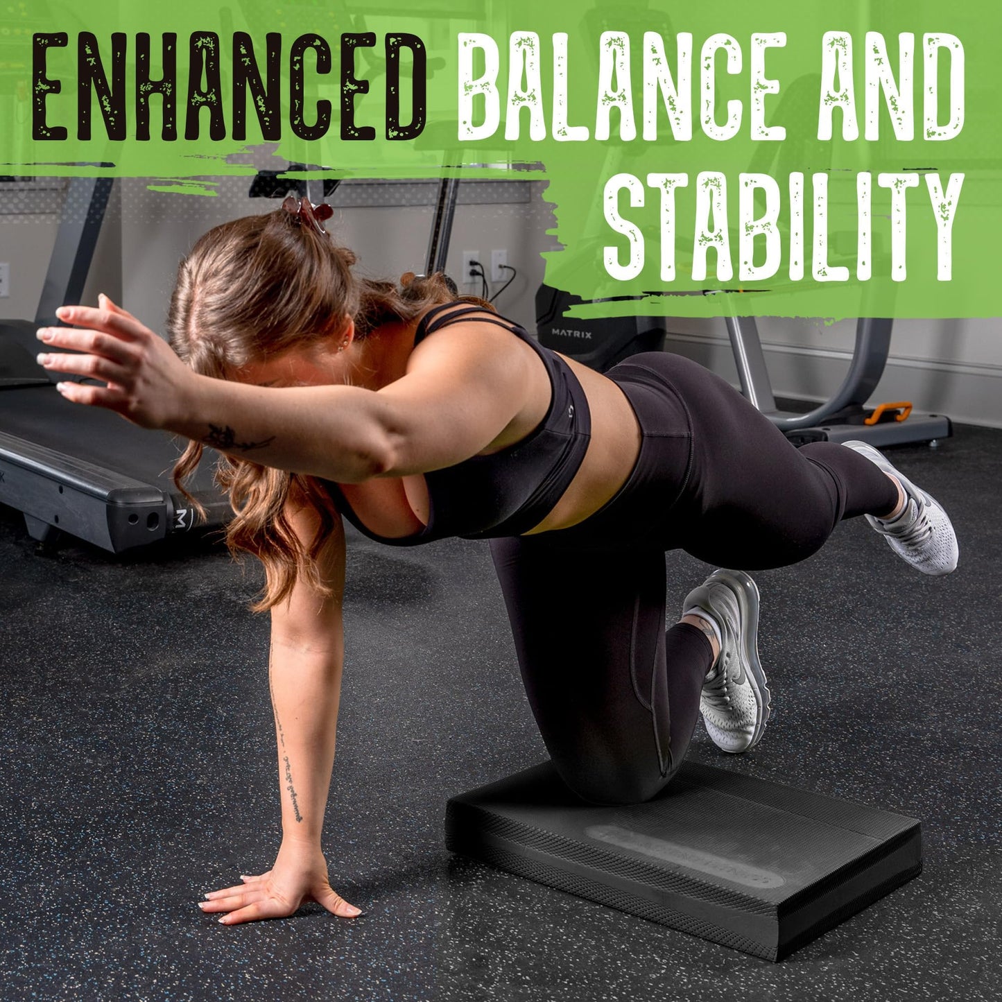 Gradient Fitness Balance Pad Foam Board Stability Cushion Exercise Trainer for Balance, Stretching, Physical Therapy, Mobility, Rehabilitation and Core Strength Training
