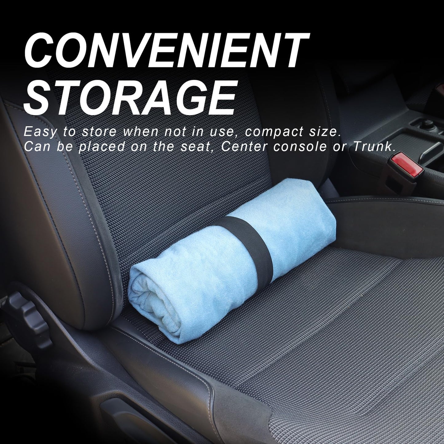 LoyaGour Waterproof Car Towel Seat Covers Front Seats for After Gym Workout,Auto Universal Interior Sweat Towels Cloth Bucket Carseat Cover Protector for Trucks SUV RV Boat Van (Light Blue)