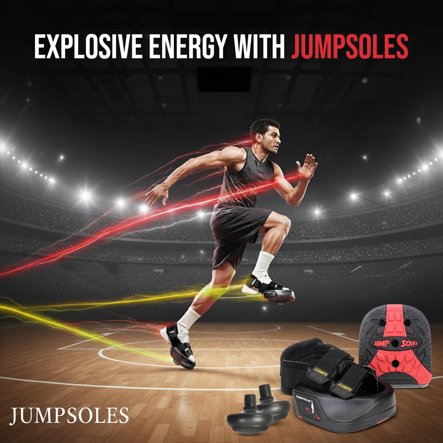 Jump Training System – Vertical Leap Speed & Agility Trainer Improves Foot & Ankle Strength Jump Shoes for Achilles & Plantar Fasciitis Relief – Small Sizes 5-7.5