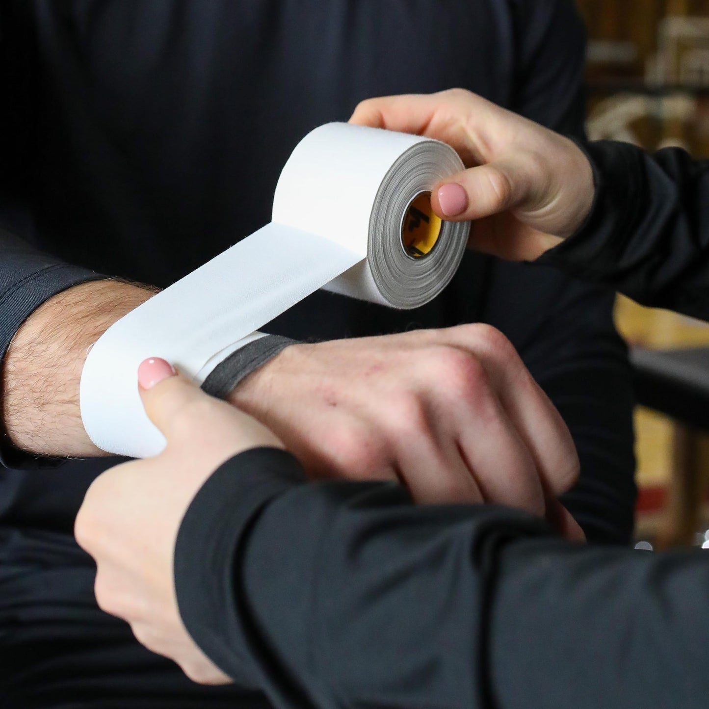 Howies Athletic Tape - 2" x 15yd White Athletic Tape, Pro Grade Strength - Sports Tape for Athletes and Medical Trainers, Fingers, Ankles, Wrist, Boxing, Football, Gymnastics (4)