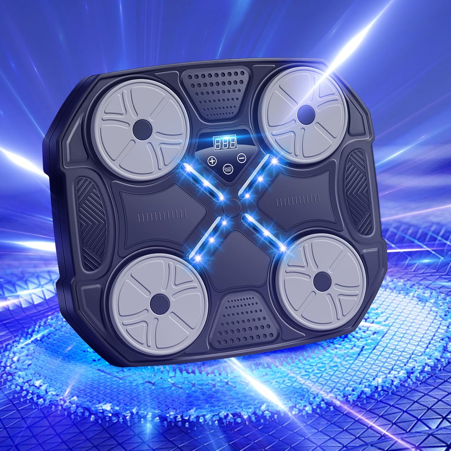 Music Boxing Machine for Adults and Kids, Wall Mounted Bluetooth Smart Boxing Training Equipment with Gloves, Punching Target with Scoring Function Sports Toy, Punching Machine for Home,Office and Gym