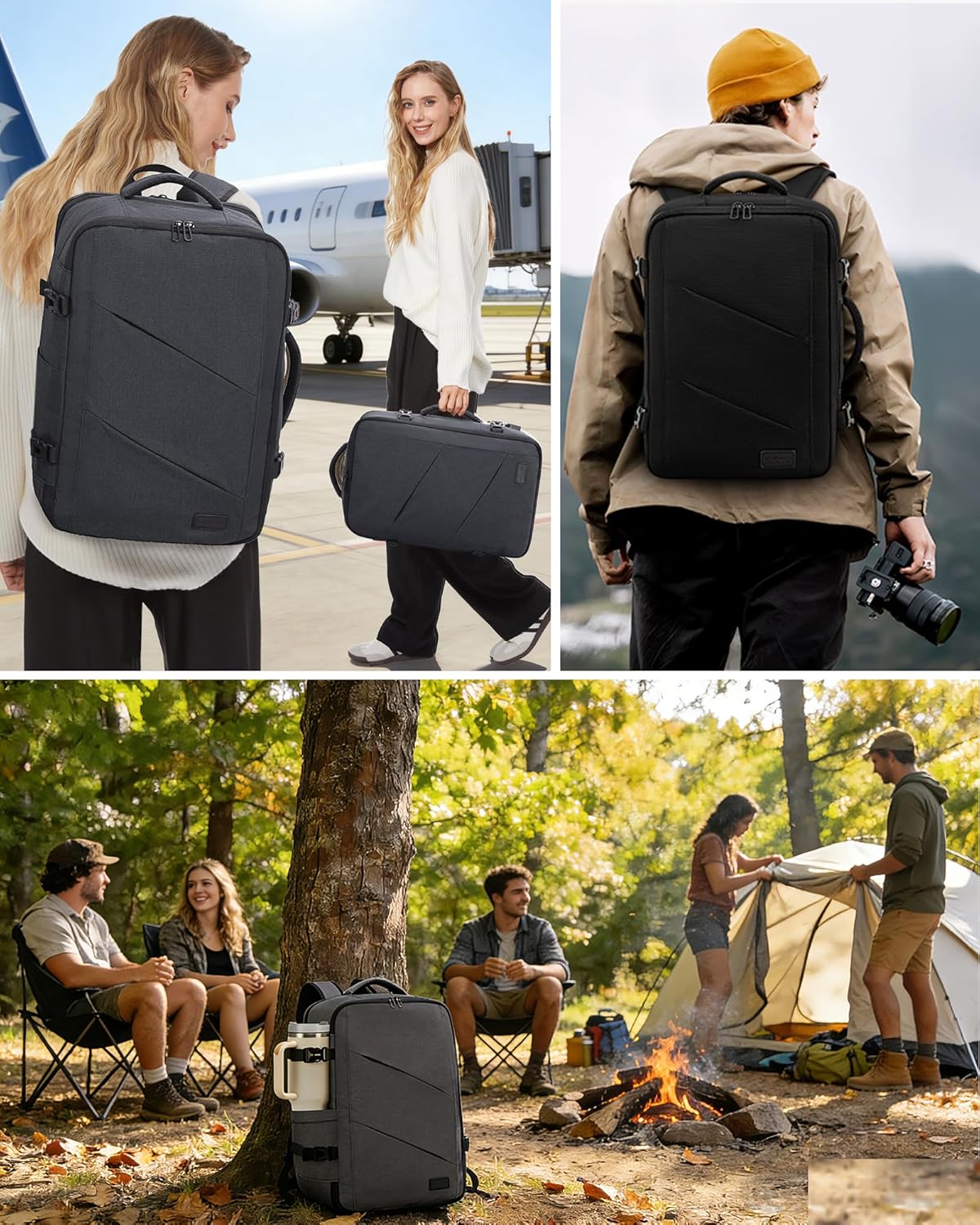 Backpack, 40L Backpack, Backpack 17 Inch Backpack LOVEVOOK Travel Extra Large Carry on with USB Port, Water Resistant