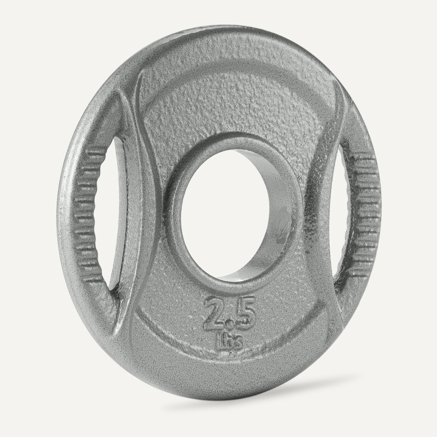 Amazon Basics 2-inch Olympic Grip Weight Plates, 2.5lb Weights, Compatible with Olympic Barbells, Set of 6