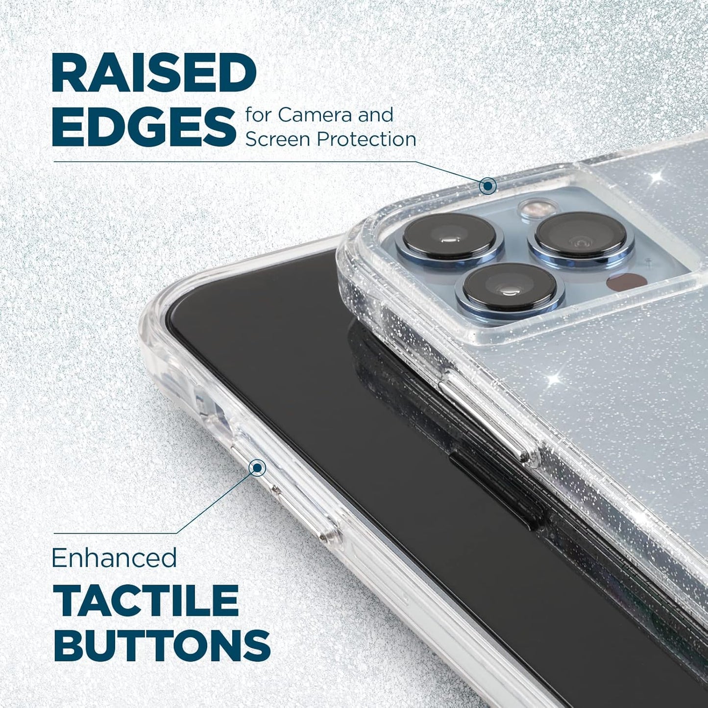 Case-Mate 13/13 /12 /12 10ft 6.1 Inch iPhone Pro Pro Case - Sheer Crystal Clear w/ Drop Protection & Wireless Charging