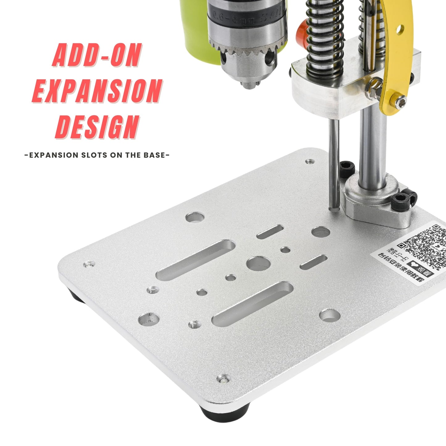 Electric Mini Bench Top Drill Press, 7 Speed Drilling Machine w/ B10 Chuck for 0.6-6mm Bits, Mefape DIY Metal Woodworking Jewelry Drill Tool