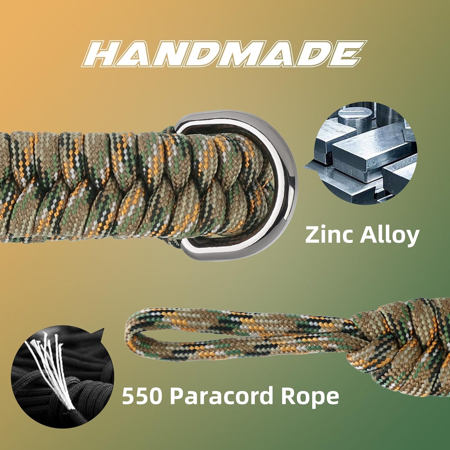 SUNYA Paracord Camera Hand Strap - Durable Wrist Support for DSLR & Mirrorless Cameras