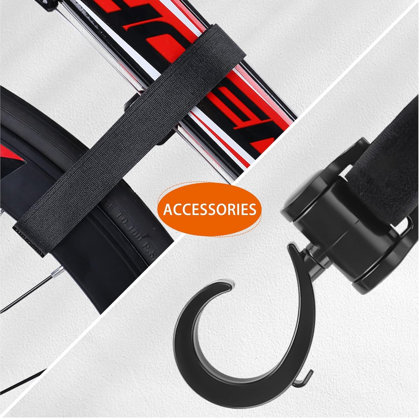 Skiennix Bike Rack - Durable Wall Mount Bicycle Storage Hanger | 2-Pack for Indoor Use