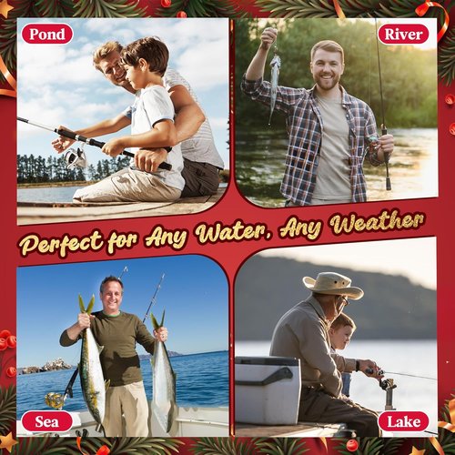 Fishing Advent Calendar 2025 - 24+1 Lures Set with Mystery Surprises | Perfect Gift for Men and Fishermen