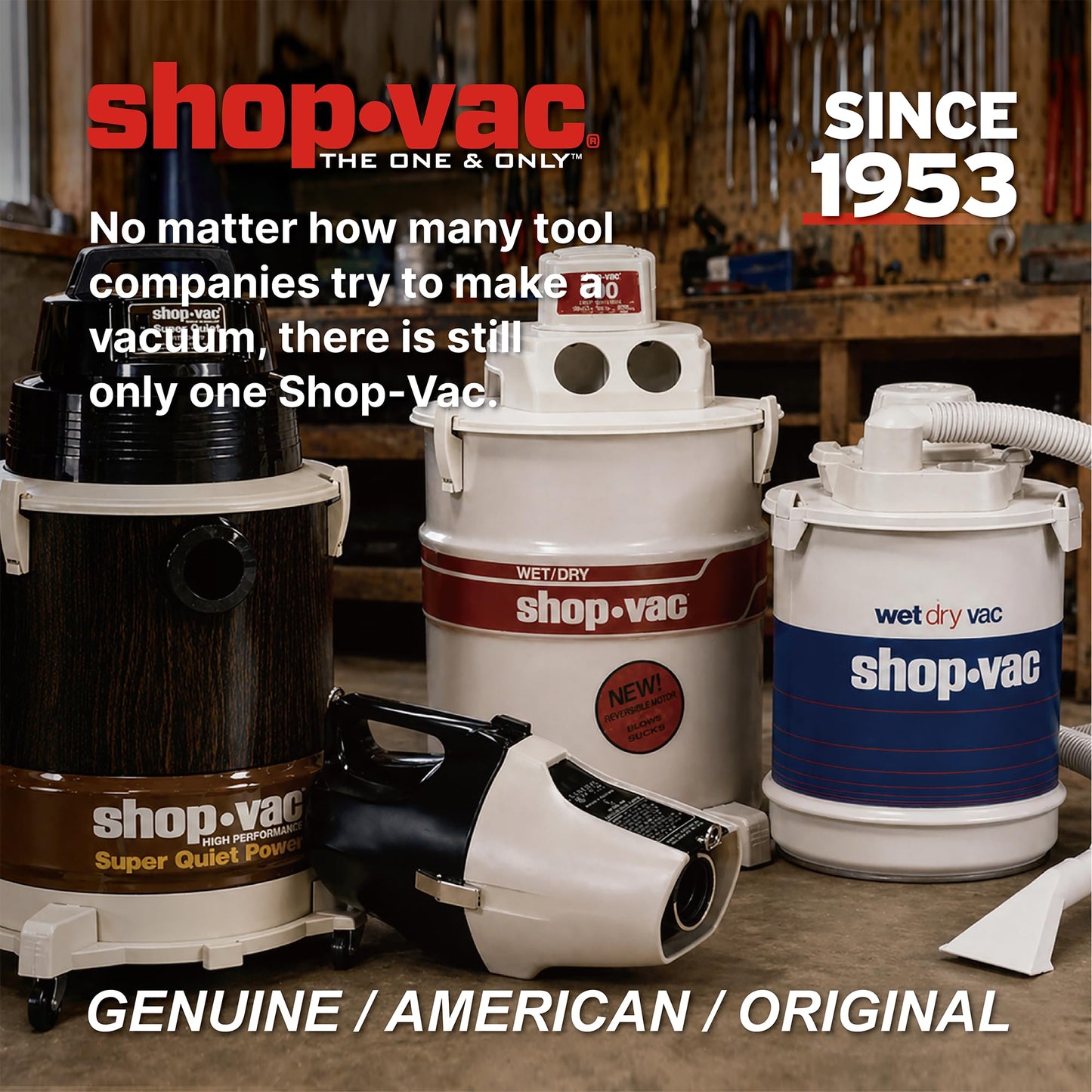 Shop-Vac 5-Gallon 4.5 Peak HP 3-in-1 Wet/Dry/Upholstery Shampoo Vacuum Cleaner