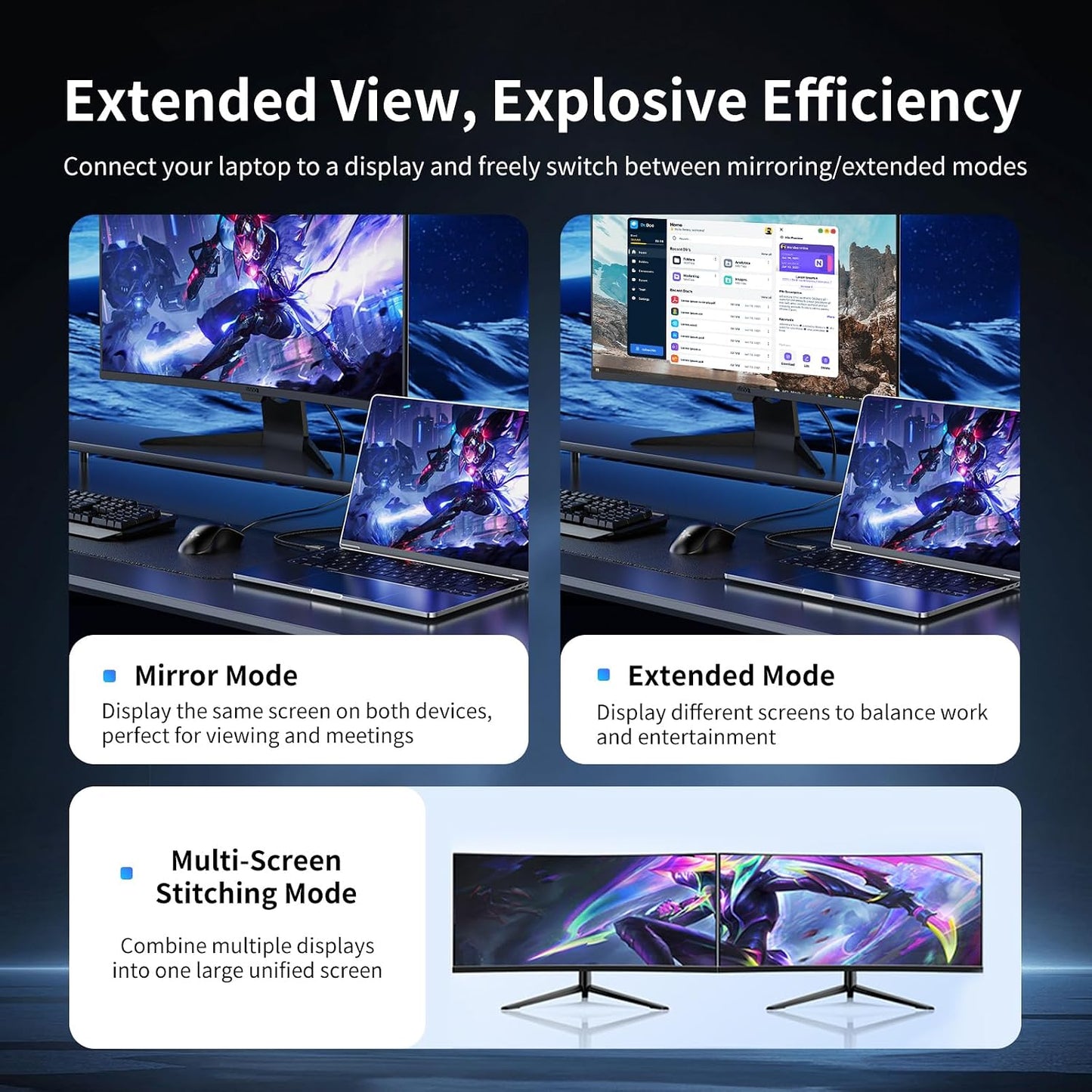 DERSUR 8K 2.1 48Gbps 1.6FT, Cord-4K@120Hz, 8K@60Hz,eARC, PS3,Computer,HDTV,DVD,Projector HDMI Cable Short Ultra High