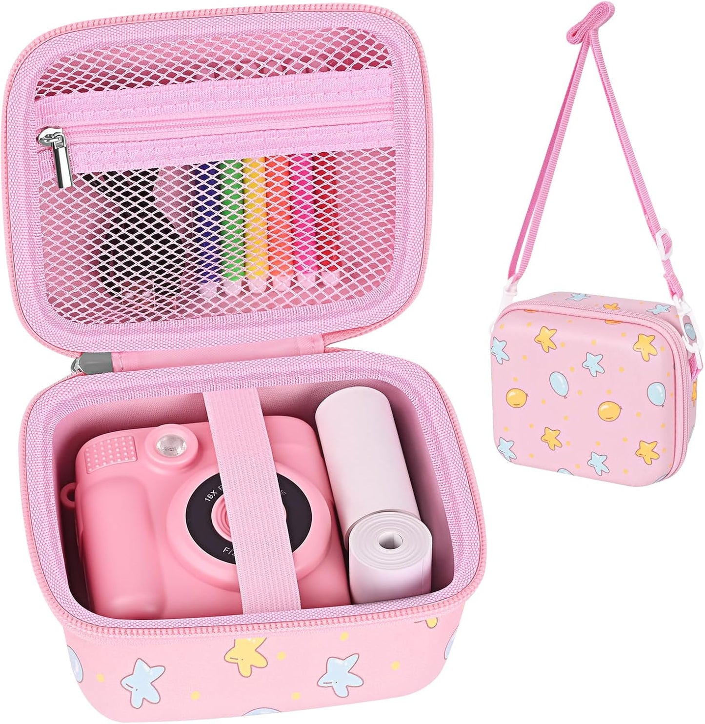 Kids Instant Print Camera Case Compatible with Dylanto/Gofunly/DUDUDRAGON/ESOXOFFORE Kids Camera, Prints Paper Water