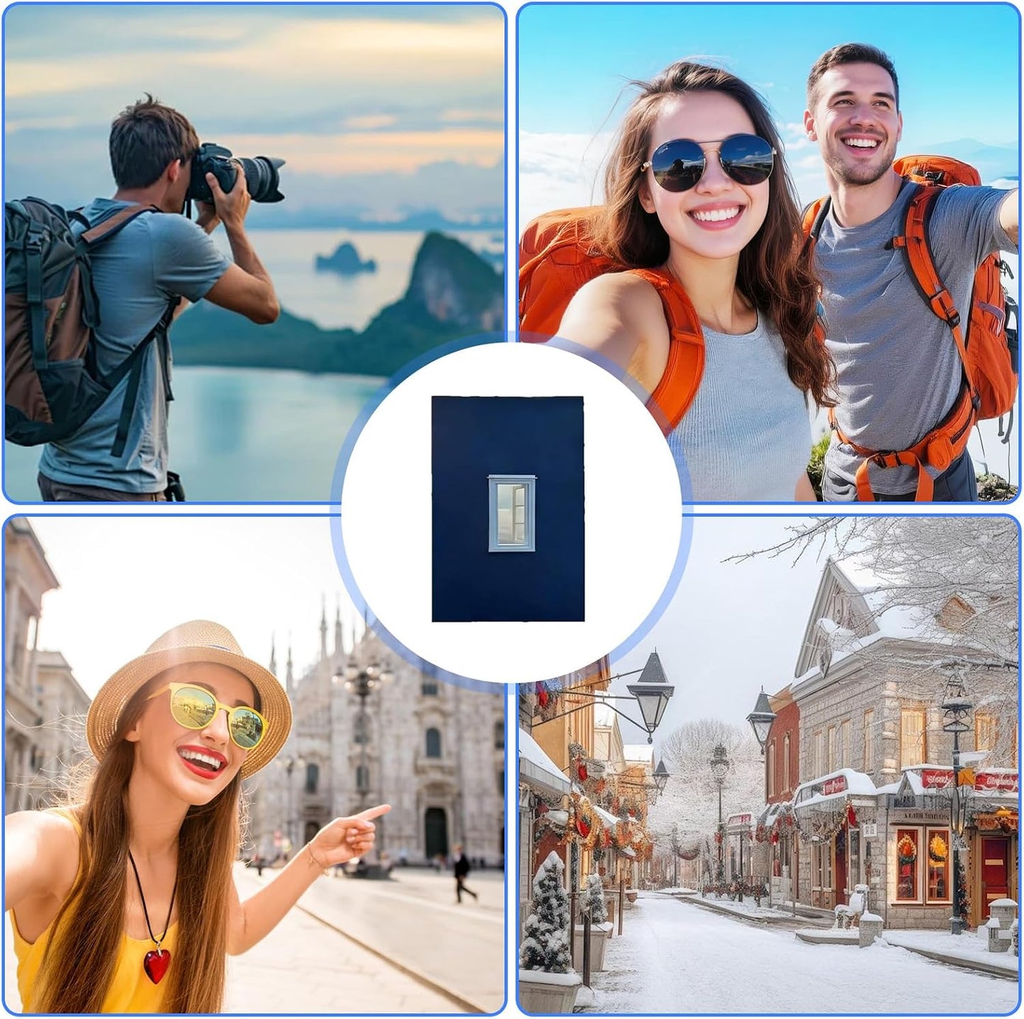 Vmohuyktx Creative Window Props Window Frame Travel Photo Props Photo Viewfinder for Taking Pictue Mountaintops