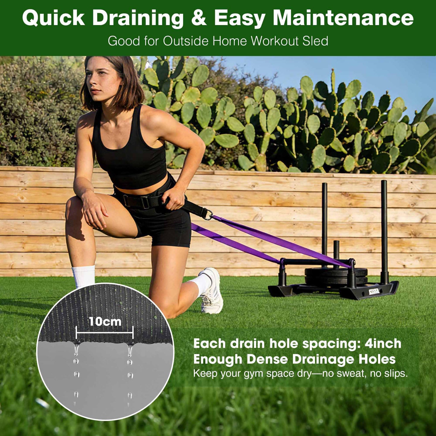 Yescom 4x20FT Gym Turf Artificial Grass Rug Exercise Mat for Sled Track Flooring
