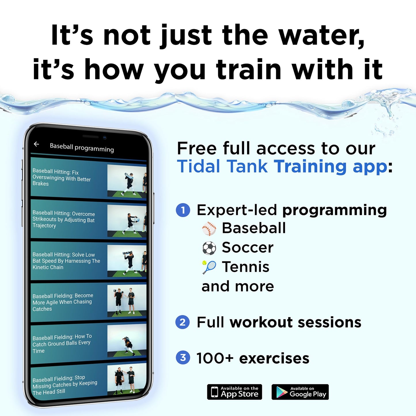 Tidal Tank Bulgarian – Water-Filled Bulgarian Bag for Rotational Power, Ox Bag for Explosive Strength & Dynamic Training – Adjustable Live Weight Workout Bag with App & Video Library Access
