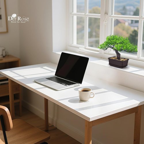 Der Rose 8-Inch Artificial Bonsai Tree | Ficus Plant for Home Office Zen Decor