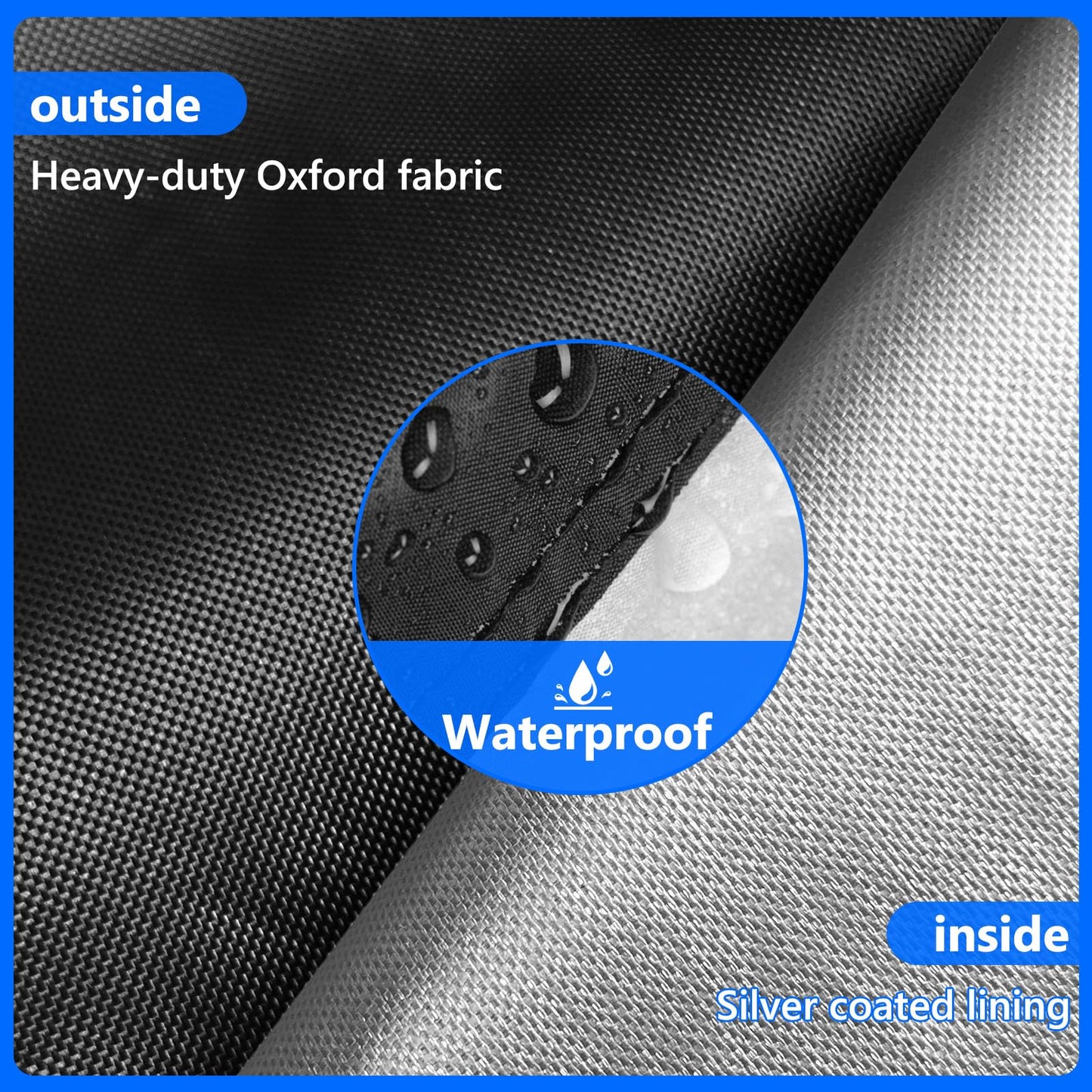 MUTUSHI Sit-up Board Cover Outdoor Waterproof Weight Bench Cover Fits for Universal Weight Chair Fitness Bench High Quality Oxford fabrics UV Protective 52" x 60" x 18" x 21" Black