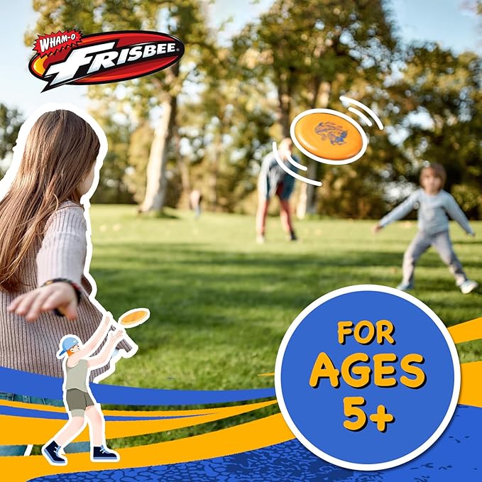 Wham-O Frisbee Go Flying Disc, 9 Inch Lightweight Sports Disc for Beginners Outdoor Beach Backyard Lawn Park Camping Family Activity Game - 70g