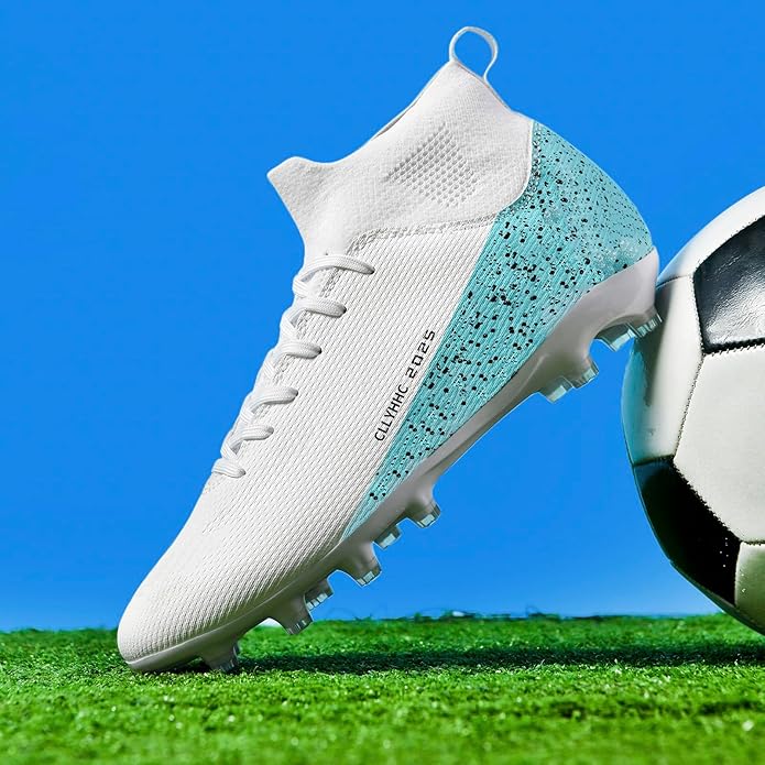 Mens Soccer Shoes Womens Indoor Outdoor Football Cleats Unisex Baseball Turf Shoe Youth Rugby Adult AG FG TF Football Boots Wide Training Sneaker