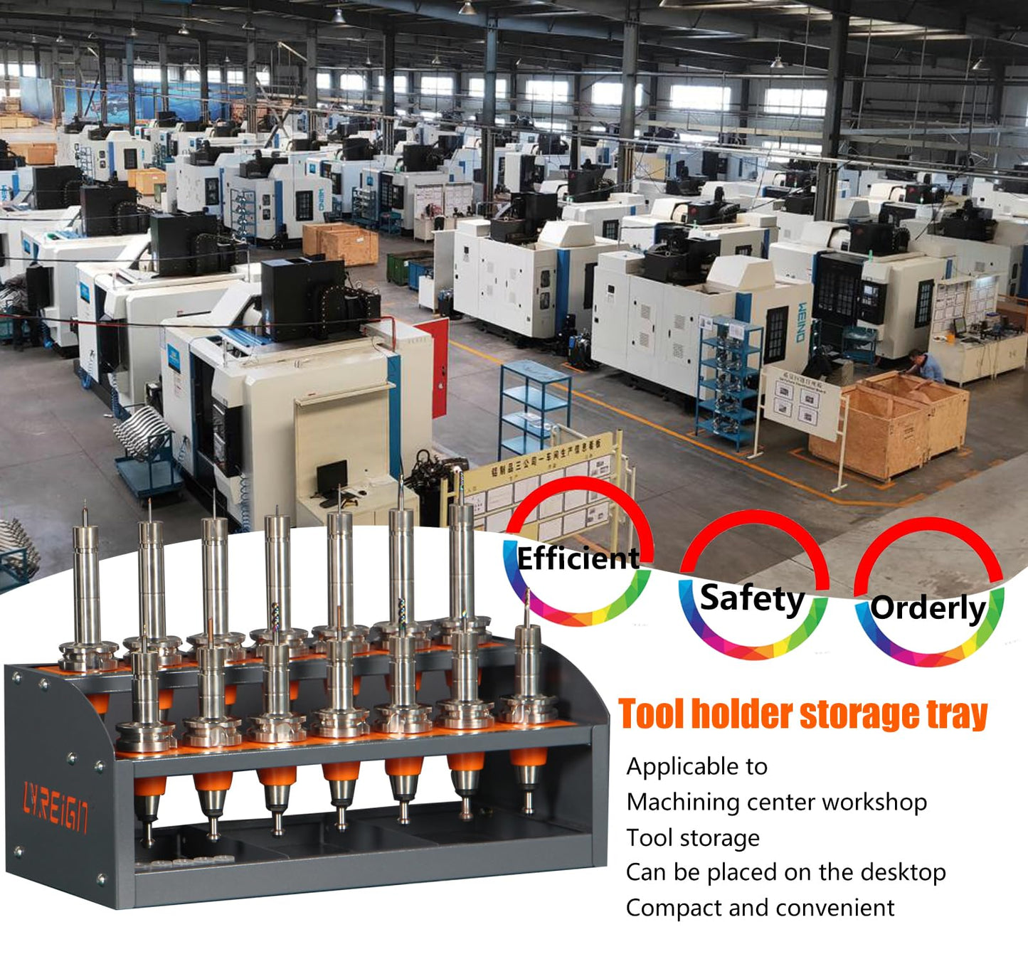 CAT 30 Tool Cart CNC, CNC Tool Holder on Desktop Randomly Placed, CNC Tool Carts Small, CNC Tool Cabinet, Easy and Convenient CNC Tool Storage CNC Tools Cart(CAT30-20CAP)…