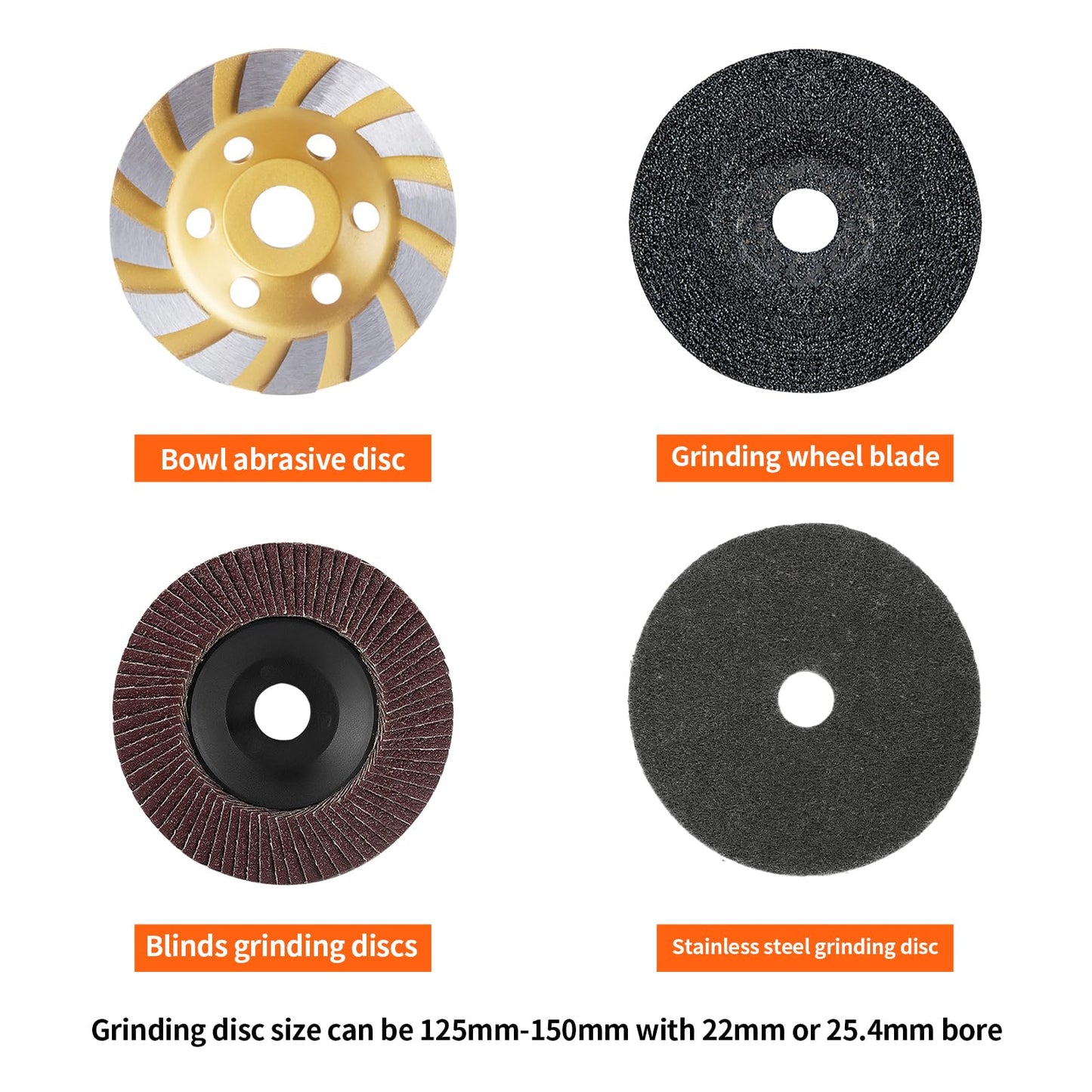 GLEX Angle Grinder Stand, Extended Arm, Stainless Steel Industrial Electric Grinder, Sander, General Purpose: Grinding Wheels, Metal Cutting Blades, Flap Wheels