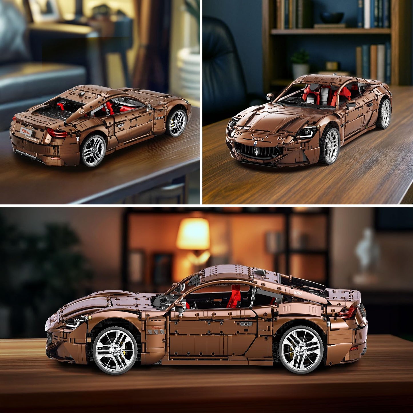 Reobrix Sports Car Building Blocks Set for Adults, Remote Control 1:8 Racing Car Vehicle Toy Model Building Kit for Adult, 11009, Creative Gifts for Boys Girls Adults 14+ (5480PCS)